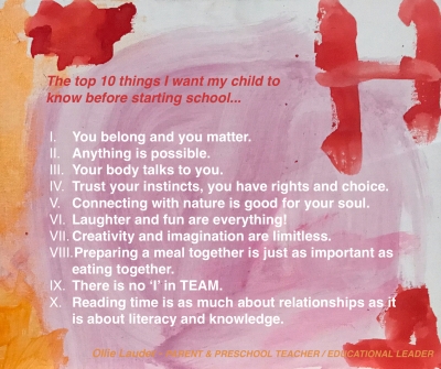 What I Want My Four Year Old to Know